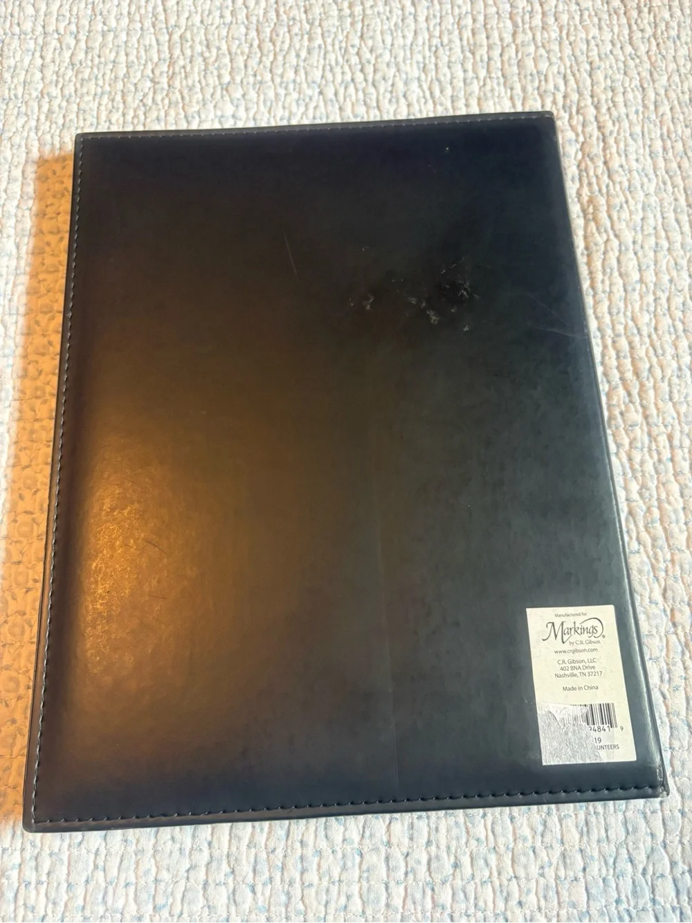 Tennessee Volunteers Black Logo Padfolio Markings by C.R Gibson